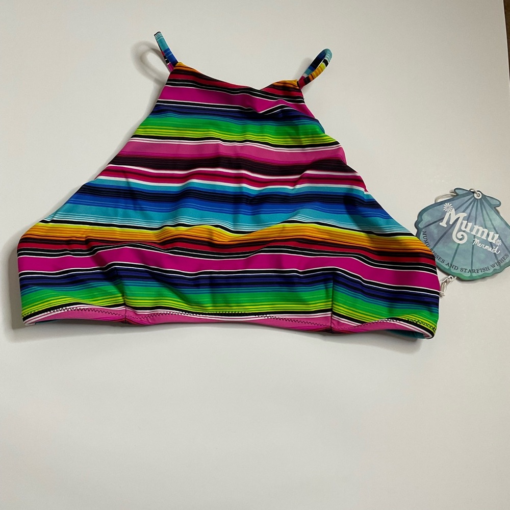 Mumu Mermaid Serape Halter Bikini Top